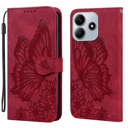 Retro Skin Feel Butterflies Embossing Horizontal Flip Leather Phone Case, For Redmi Note 14 5G, For Redmi Note 14 Pro 5G, For Redmi 14C 4G, For Xiaomi Redmi Note 13 Pro 4G