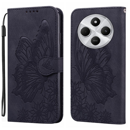 Retro Skin Feel Butterflies Embossing Horizontal Flip Leather Phone Case, For Redmi Note 14 5G, For Redmi Note 14 Pro 5G, For Redmi 14C 4G, For Xiaomi Redmi Note 13 Pro 4G