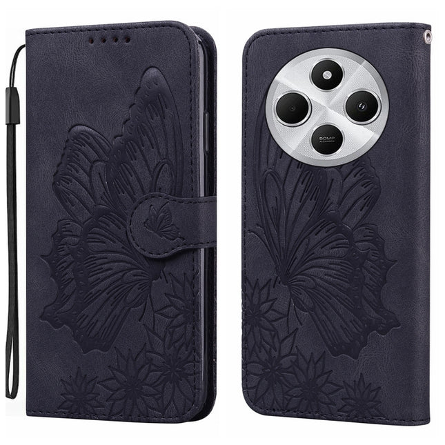 Retro Skin Feel Butterflies Embossing Horizontal Flip Leather Phone Case, For Redmi Note 14 5G, For Redmi Note 14 Pro 5G, For Redmi 14C 4G, For Xiaomi Redmi Note 13 Pro 4G