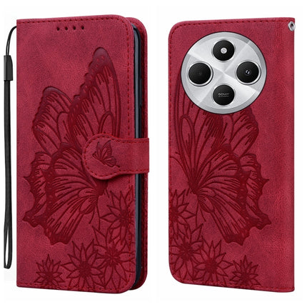 Retro Skin Feel Butterflies Embossing Horizontal Flip Leather Phone Case, For Redmi Note 14 5G, For Redmi Note 14 Pro 5G, For Redmi 14C 4G, For Xiaomi Redmi Note 13 Pro 4G
