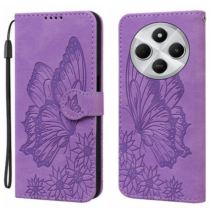 Retro Skin Feel Butterflies Embossing Horizontal Flip Leather Phone Case, For Redmi Note 14 5G, For Redmi Note 14 Pro 5G, For Redmi 14C 4G, For Xiaomi Redmi Note 13 Pro 4G