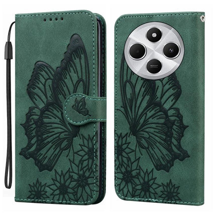 Retro Skin Feel Butterflies Embossing Horizontal Flip Leather Phone Case, For Redmi 15C 5G / 4G EU 173mm, For Redmi 15 5G Global / 4G SEA 169.5mm, For Redmi 15 5G / 4G EU 171mm, For Redmi A4 5G