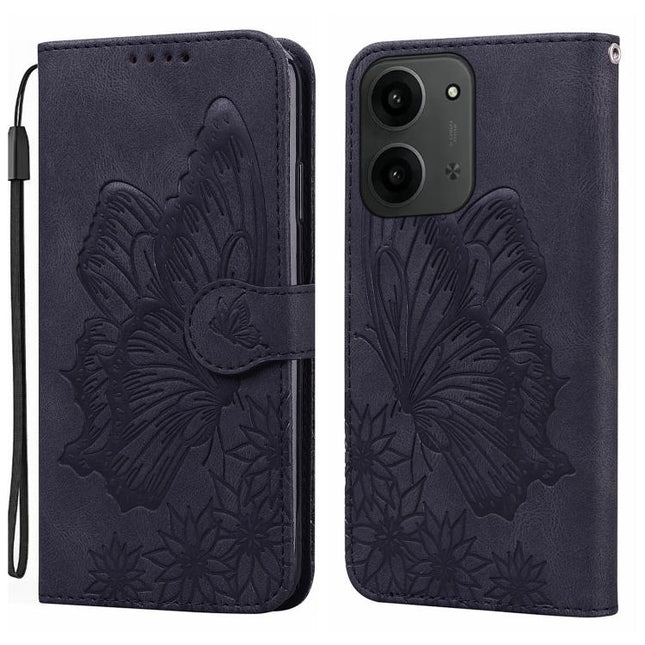 Retro Skin Feel Butterflies Embossing Horizontal Flip Leather Phone Case, For Redmi 15C 5G / 4G EU 173mm, For Redmi 15 5G Global / 4G SEA 169.5mm, For Redmi 15 5G / 4G EU 171mm, For Redmi A4 5G