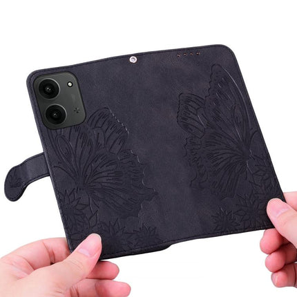 Retro Skin Feel Butterflies Embossing Horizontal Flip Leather Phone Case, For Redmi 15C 5G / 4G EU 173mm, For Redmi 15 5G Global / 4G SEA 169.5mm, For Redmi 15 5G / 4G EU 171mm, For Redmi A4 5G