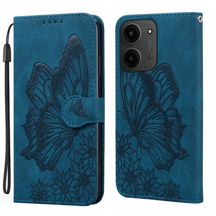 Retro Skin Feel Butterflies Embossing Horizontal Flip Leather Phone Case, For Redmi 15C 5G / 4G EU 173mm, For Redmi 15 5G Global / 4G SEA 169.5mm, For Redmi 15 5G / 4G EU 171mm, For Redmi A4 5G