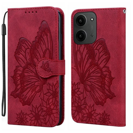 Retro Skin Feel Butterflies Embossing Horizontal Flip Leather Phone Case, For Redmi 15C 5G / 4G EU 173mm, For Redmi 15 5G Global / 4G SEA 169.5mm, For Redmi 15 5G / 4G EU 171mm, For Redmi A4 5G