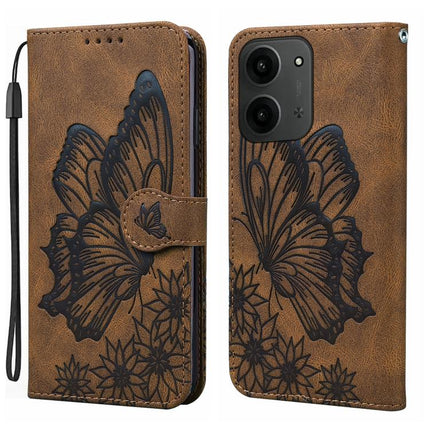 Retro Skin Feel Butterflies Embossing Horizontal Flip Leather Phone Case, For Redmi 15C 5G / 4G EU 173mm, For Redmi 15 5G Global / 4G SEA 169.5mm, For Redmi 15 5G / 4G EU 171mm, For Redmi A4 5G