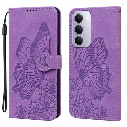 Retro Skin Feel Butterflies Embossing Horizontal Flip Leather Phone Case, For Redmi 15C 5G / 4G EU 173mm, For Redmi 15 5G Global / 4G SEA 169.5mm, For Redmi 15 5G / 4G EU 171mm, For Redmi A4 5G