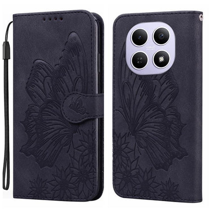 Retro Skin Feel Butterflies Embossing Horizontal Flip Leather Phone Case, For Redmi Note 15 Pro+ 5G Global 163.3mm, For Redmi Note 15 4G / 5G Global 164mm, For Redmi Note 15 Pro 4G Global 163.2mm, For Redmi Note 15 Pro 5G Global 163.6mm