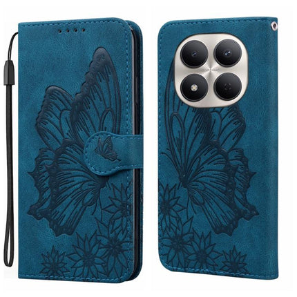 Retro Skin Feel Butterflies Embossing Horizontal Flip Leather Phone Case, For Redmi Note 15 Pro+ 5G Global 163.3mm, For Redmi Note 15 4G / 5G Global 164mm, For Redmi Note 15 Pro 4G Global 163.2mm, For Redmi Note 15 Pro 5G Global 163.6mm