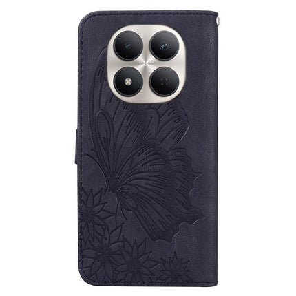 Retro Skin Feel Butterflies Embossing Horizontal Flip Leather Phone Case, For Redmi Note 15 Pro+ 5G Global 163.3mm, For Redmi Note 15 4G / 5G Global 164mm, For Redmi Note 15 Pro 4G Global 163.2mm, For Redmi Note 15 Pro 5G Global 163.6mm