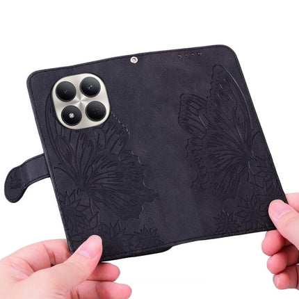 Retro Skin Feel Butterflies Embossing Horizontal Flip Leather Phone Case, For Redmi Note 15 Pro+ 5G Global 163.3mm, For Redmi Note 15 4G / 5G Global 164mm, For Redmi Note 15 Pro 4G Global 163.2mm, For Redmi Note 15 Pro 5G Global 163.6mm
