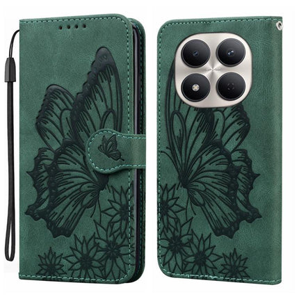 Retro Skin Feel Butterflies Embossing Horizontal Flip Leather Phone Case, For Redmi Note 15 Pro+ 5G Global 163.3mm, For Redmi Note 15 4G / 5G Global 164mm, For Redmi Note 15 Pro 4G Global 163.2mm, For Redmi Note 15 Pro 5G Global 163.6mm