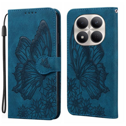 Retro Skin Feel Butterflies Embossing Horizontal Flip Leather Phone Case, For Redmi Note 15 Pro+ 5G Global 163.3mm, For Redmi Note 15 4G / 5G Global 164mm, For Redmi Note 15 Pro 4G Global 163.2mm, For Redmi Note 15 Pro 5G Global 163.6mm