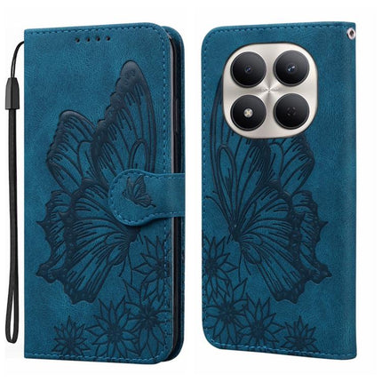 Retro Skin Feel Butterflies Embossing Horizontal Flip Leather Phone Case, For Redmi Note 15 Pro+ 5G Global 163.3mm, For Redmi Note 15 4G / 5G Global 164mm, For Redmi Note 15 Pro 4G Global 163.2mm, For Redmi Note 15 Pro 5G Global 163.6mm
