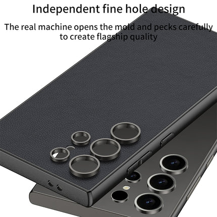 GKK Metal Paint Skin Feel Leather Full Coverage Phone Case, For Samsung Galaxy S24 Ultra 5G