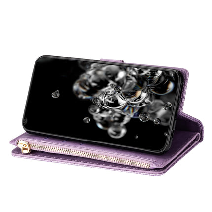 Multi-card Slots Starry Sky Laser Carving Glitter Zipper Horizontal Flip Leather Case with Holder & Wallet & Lanyard, For Samsung Galaxy A21, For Samsung Galaxy A30 / A20, For Samsung Galaxy A50 / A30s / A50s, For Samsung Galaxy A70 / A70s