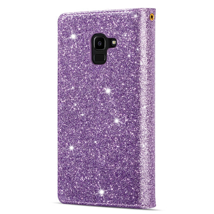 Multi-card Slots Starry Sky Laser Carving Glitter Zipper Horizontal Flip Leather Case with Holder & Wallet & Lanyard, For Samsung Galaxy J6 (2018), For Samsung Galaxy M10 / A10, For Samsung Galaxy Note 8, For Samsung Galaxy Note9