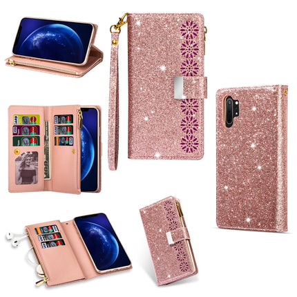 Multi-card Slots Starry Sky Laser Carving Glitter Zipper Horizontal Flip Leather Case with Holder & Wallet & Lanyard, For Samsung Galaxy Note10, For Samsung Galaxy Note10+, For Samsung Galaxy S8, For Samsung Galaxy S8+