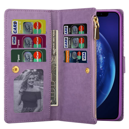 Multi-card Slots Starry Sky Laser Carving Glitter Zipper Horizontal Flip Leather Case with Holder & Wallet & Lanyard, For Samsung Galaxy S9, For Samsung Galaxy S9+, For Samsung Galaxy S10, For Samsung Galaxy S10 5G