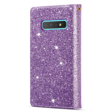 Multi-card Slots Starry Sky Laser Carving Glitter Zipper Horizontal Flip Leather Case with Holder & Wallet & Lanyard, For Samsung Galaxy S10e, For Samsung Galaxy S10+, For Samsung Galaxy S20, For Samsung Galaxy S20+