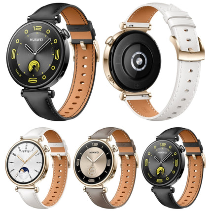 18mm Genuine Leather Watch Band, For Huawei Watch  GT 4