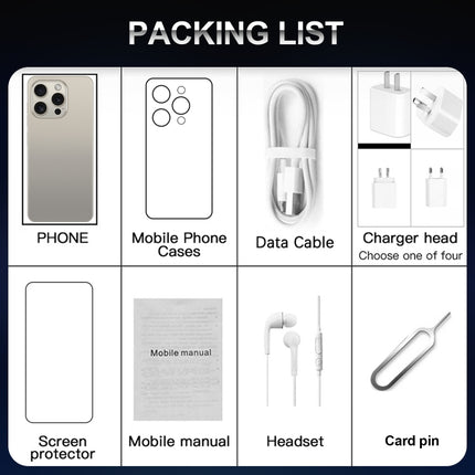 i15 Pro Max / VD1, 6.79 inch Screen, Face Identification, Android 8.1 MTK6753 Octa Core, Network: 4G, Dual SIM, 3GB+32GB