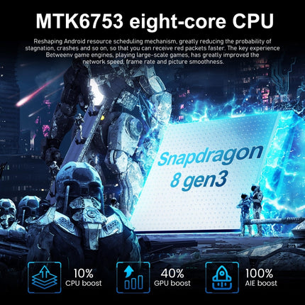 i15 Pro Max / VD1, 6.79 inch Screen, Face Identification, Android 8.1 MTK6753 Octa Core, Network: 4G, Dual SIM, 3GB+32GB