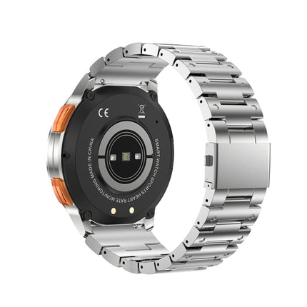 AK59 1.43 inch AMLOED Round Screen Steel Strap Smart Watch