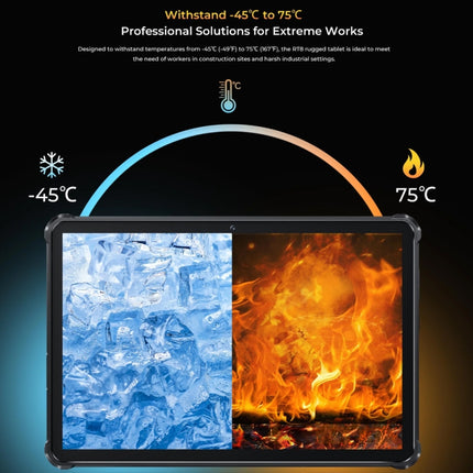 OUKITEL RT8 4G Netzwerk IP68/IP69K Robustes Tablet, 11 Zoll Android 13 MediaTek Helio G99 Quad Core Unterstützt Dual SIM, EU Stecker, RT8 6GB+256GB