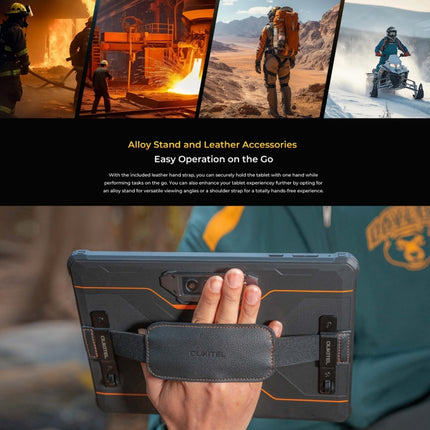 OUKITEL RT8 4G Netzwerk IP68/IP69K Robustes Tablet, 11 Zoll Android 13 MediaTek Helio G99 Quad Core Unterstützt Dual SIM, EU Stecker, RT8 6GB+256GB