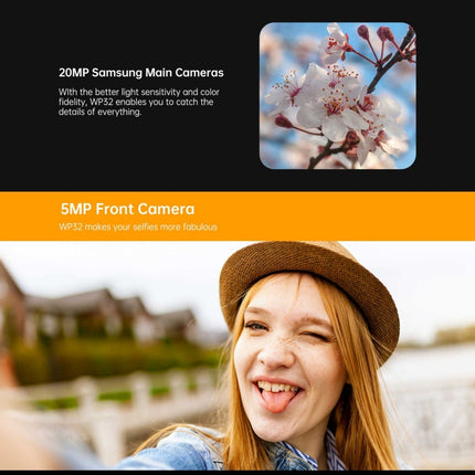 Oukitel WP32, IP68/IP69K, 5,93 Zoll Android 13 Unisoc Tiger T606 Octa-Core, NFC, OTG, Netzwerk: 4G, 4 GB + 128 GB