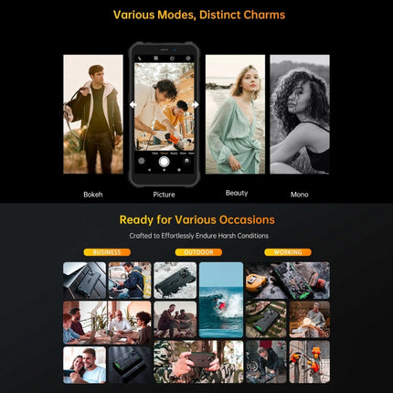 Oukitel WP32, IP68/IP69K, 5,93 Zoll Android 13 Unisoc Tiger T606 Octa-Core, NFC, OTG, Netzwerk: 4G, 4 GB + 128 GB