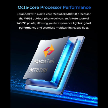Oukitel WP36, IP68/IP69K, Fingerprint Identification, 10600mAh, 6.52 inch MediaTek MT8788 Octa Core, NFC, OTG, Network: 4G
