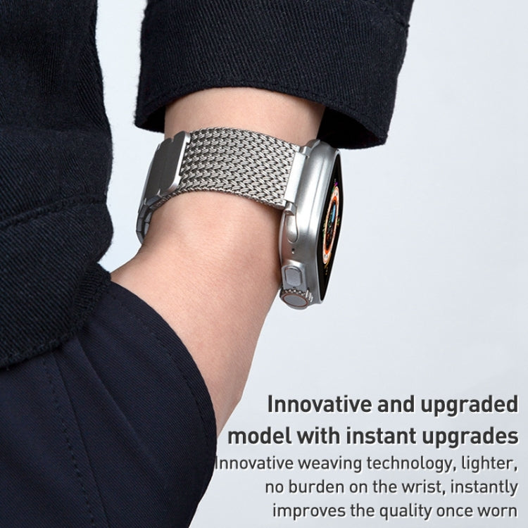 Magnetic Clasp Braided Chain Stainless Steel Watch Band