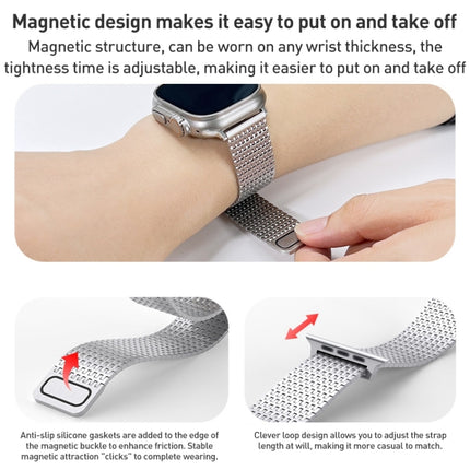 Milanese Loop Magnetic Clasp Stainless Steel Watch Band, For Apple Watch SE 40mm, For Apple Watch SE 44mm, For Apple Watch Series 6 40mm, For Apple Watch Series 6 44mm, For Apple Watch Series 5 44mm, For Apple Watch Series 5 40mm