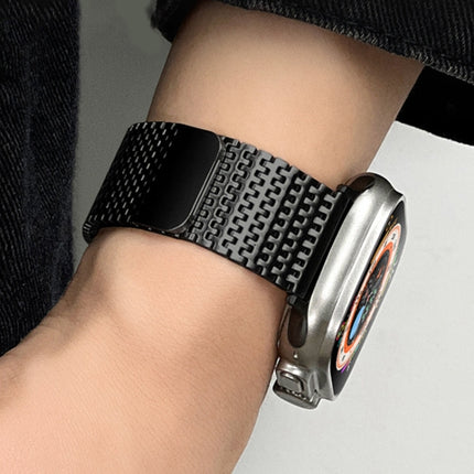 Milanese Loop Magnetic Clasp Stainless Steel Watch Band, For Apple Watch SE 2023 44mm, For Apple Watch SE 2023 40mm, For Apple Watch Ultra 2 49mm, For Apple Watch Series 9 45mm, For Apple Watch Series 9 41mm, For Apple Watch Ultra 49mm