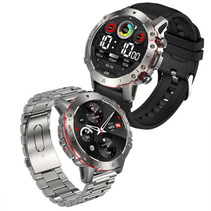 ELF3 1.39 inch TFT Round Screen Outdoor Silicone Strap Smart Watch Supports Blood Oxygen Monitoring