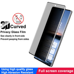 imak 3D Curved HD Full Screen Anti-spy Tempered Glass Protective Film, For vivo X100s Pro 5G / X100 Ultra 5G, For vivo V30e 5G, For vivo X Fold3 / X Fold3 Pro, For vivo V30 5G / V30 Pro 5G, For vivo S18 5G / S18 Pro 5G