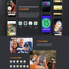 Teléfono robusto Ulefone Power Armor 16S, batería de 9600 mAh, lector de huellas lateral, 5,93 pulgadas, Android 13 Unisoc T616 Octa Core hasta 2,0 GHz, red: 4G, NFC, OTG, Armor 16S