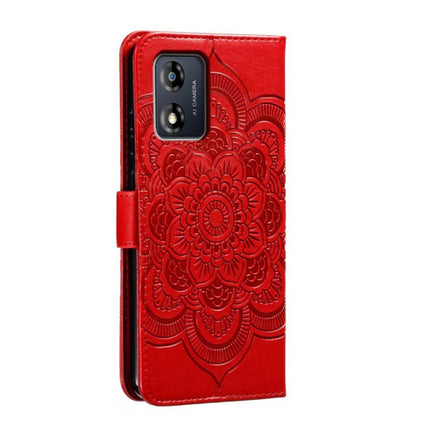 Sun Mandala Embossing Pattern Phone Leather Case, For Motorola Moto E13, For Motorola Moto G73, For Motorola Moto G 5G 2023