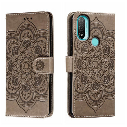 Sun Mandala Embossing Pattern Phone Leather Case, For Motorola Moto Edge 30, For Motorola Moto E40, For Motorola Moto E20