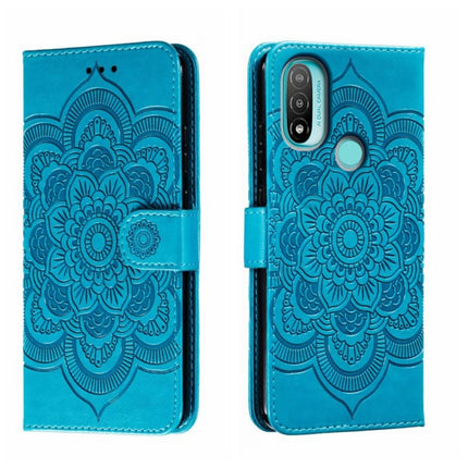 Sun Mandala Embossing Pattern Phone Leather Case, For Motorola Moto Edge 30, For Motorola Moto E40, For Motorola Moto E20