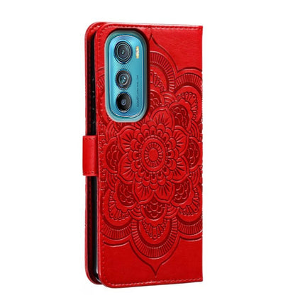 Sun Mandala Embossing Pattern Phone Leather Case, For Motorola Moto Edge 30, For Motorola Moto E40, For Motorola Moto E20