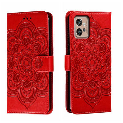 Sun Mandala Embossing Pattern Phone Leather Case, For Motorola Moto S30 Pro, For Motorola Moto G32, For Motorola Moto G62 5G