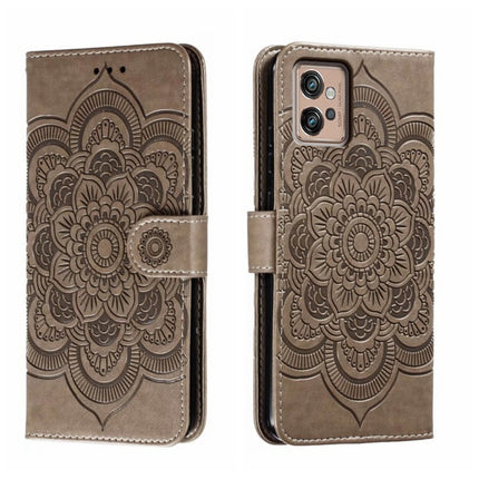Sun Mandala Embossing Pattern Phone Leather Case, For Motorola Moto S30 Pro, For Motorola Moto G32, For Motorola Moto G62 5G