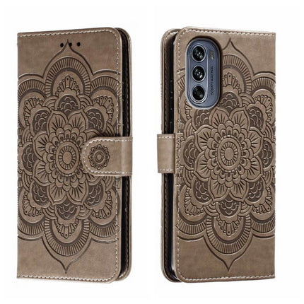 Sun Mandala Embossing Pattern Phone Leather Case, For Motorola Moto S30 Pro, For Motorola Moto G32, For Motorola Moto G62 5G