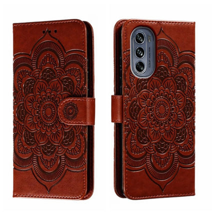 Sun Mandala Embossing Pattern Phone Leather Case, For Motorola Moto S30 Pro, For Motorola Moto G32, For Motorola Moto G62 5G