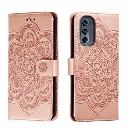 Sun Mandala Embossing Pattern Phone Leather Case, For Motorola Moto S30 Pro, For Motorola Moto G32, For Motorola Moto G62 5G