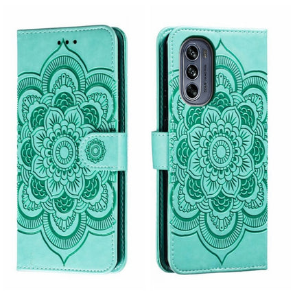 Sun Mandala Embossing Pattern Phone Leather Case, For Motorola Moto S30 Pro, For Motorola Moto G32, For Motorola Moto G62 5G